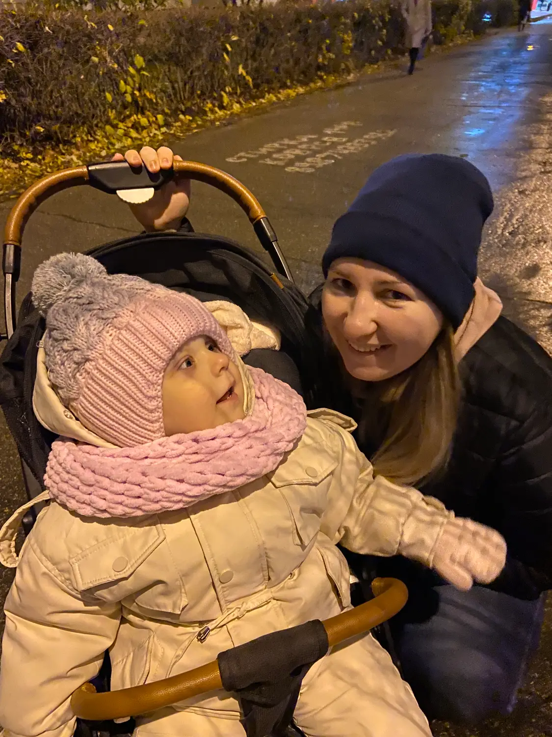 Гулять любила даже если нос уже холодный и красный 😊